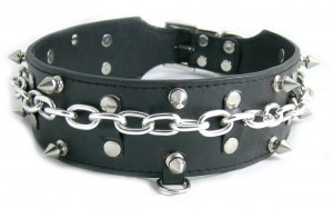 Leather dog collar DC-09